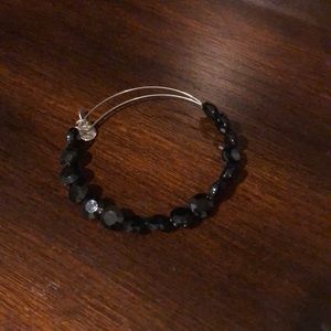 Alex and Ani Bangle with Black Beads